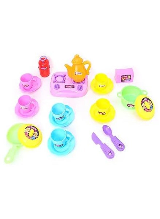Toy Vibes Plastic Princess Kitchen Set (Color and Design May Vary) (Multi Color)(Pack of 5) - Image 3